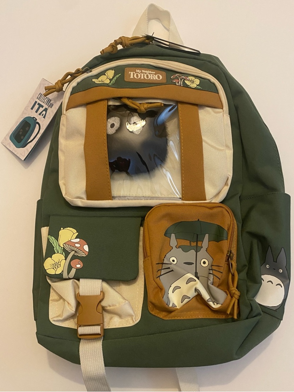 Studio Ghibli My Neighbor Totoro Built-Up Backpack. NWT